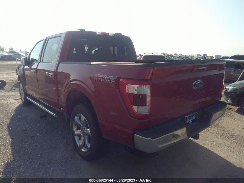 2023 Ford F-150 Lariat VIN: 1FTFW1E88PFA47443 Lot: 36925144