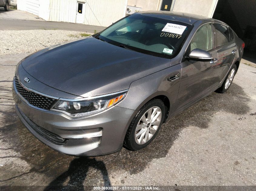 2016 Kia Optima Ex VIN: 5XXGU4L30GG008897 Lot: 36930267