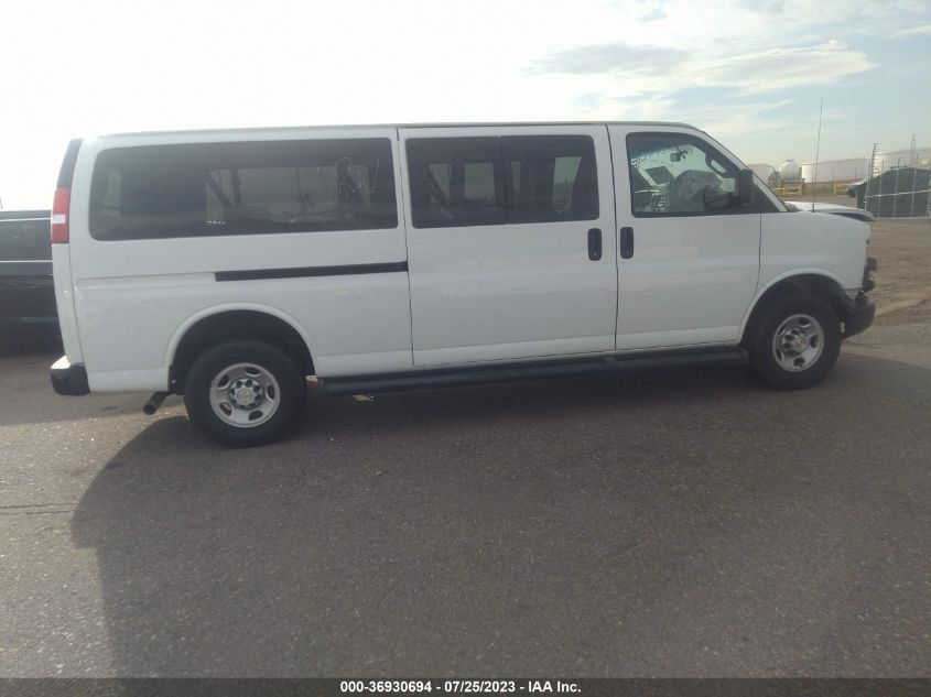 2022 Chevrolet Express Passenger Rwd 3500 Extended Wheelbase Ls VIN: 1GAZGNFP9N1278135 Lot: 36930694