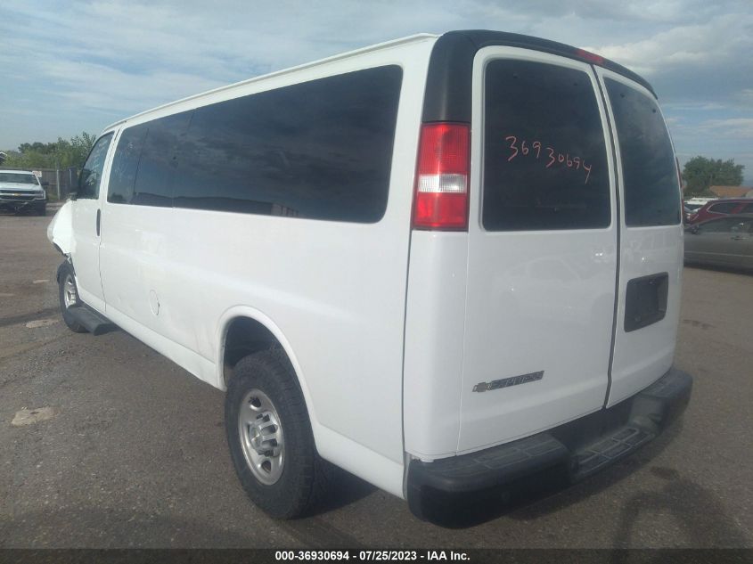 2022 Chevrolet Express Passenger Rwd 3500 Extended Wheelbase Ls VIN: 1GAZGNFP9N1278135 Lot: 36930694