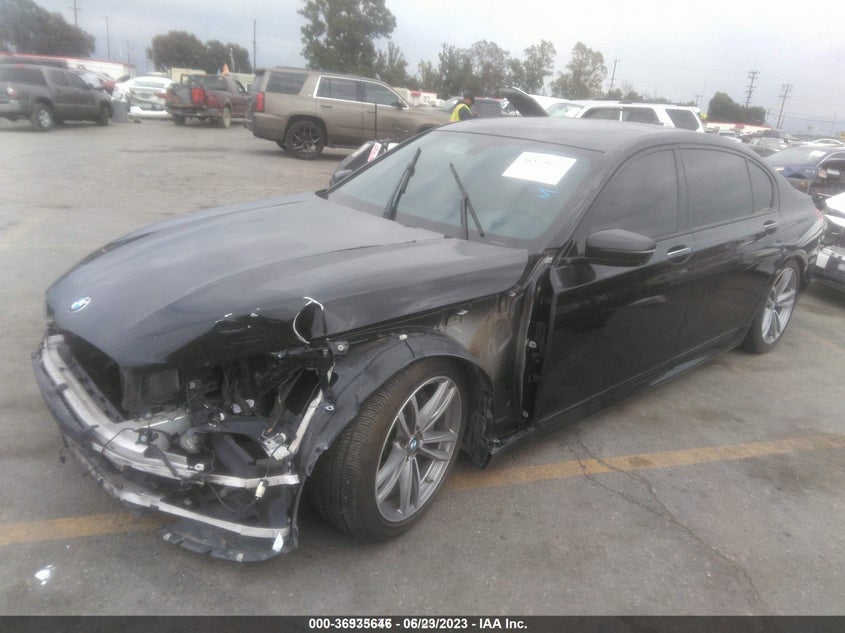 Vin: wba7e2c54gg504262, lot: 37412111, bmw 740i 20162