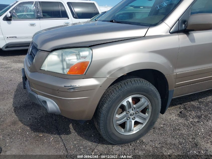 2003 Honda Pilot Ex-L VIN: 2HKYF18683H610364 Lot: 36942345