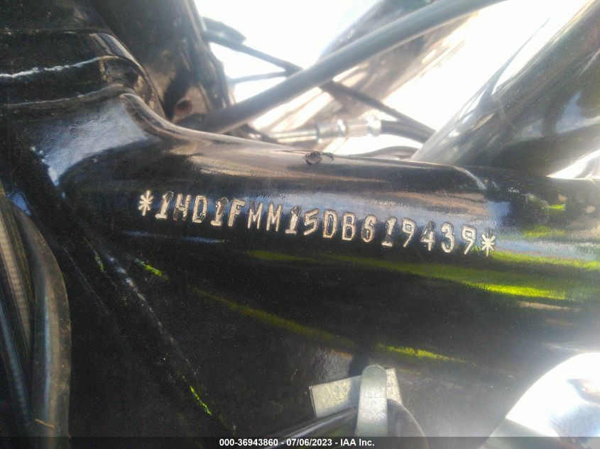 2013 Harley-Davidson Flhtp Police Electra Glide VIN: 1HD1FMM15DB619439 Lot: 36943860