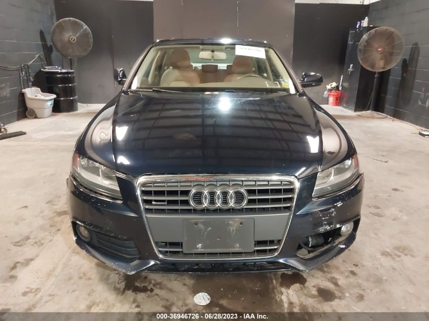 2010 Audi A4 2.0T Premium VIN: WAUBFAFL1AN066766 Lot: 36946726