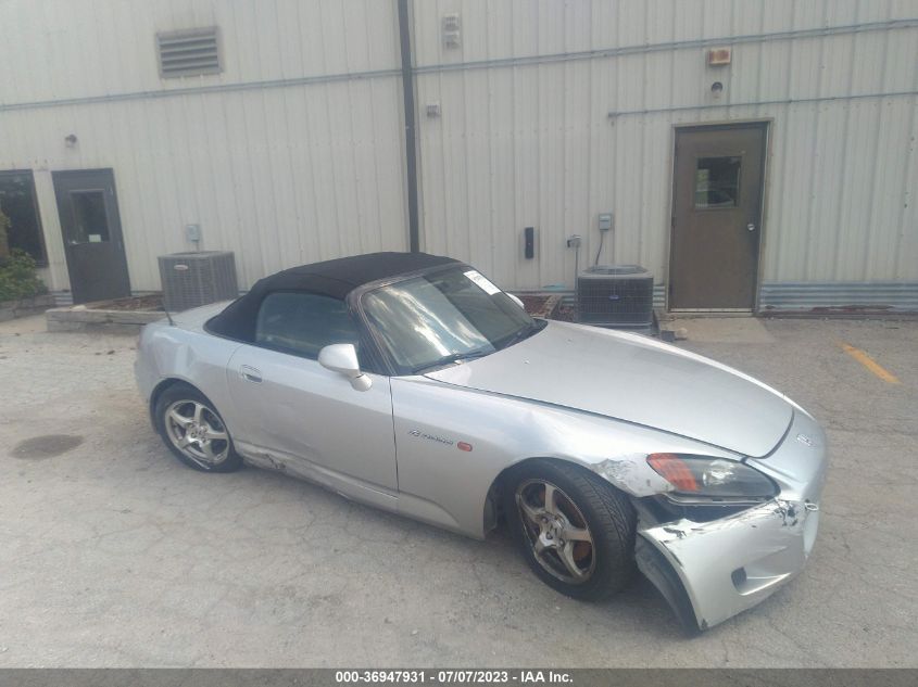 2002 Honda S2000 Base (M6) VIN: JHMAP11412T009989 Lot: 36947931