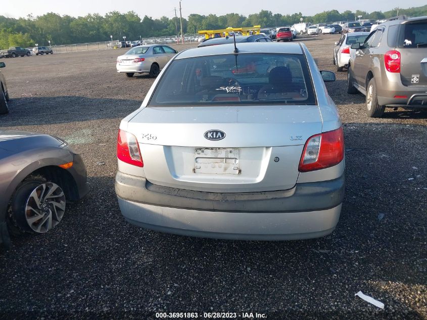 2006 Kia Rio Lx VIN: KNADE123766143661 Lot: 38477332