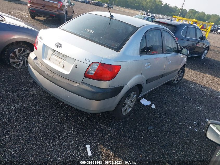 2006 Kia Rio Lx VIN: KNADE123766143661 Lot: 38477332