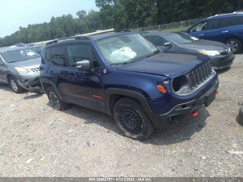 2016 JEEP RENEGADE TRAILHAWK VIN: ZACCJBCTXGPD13234