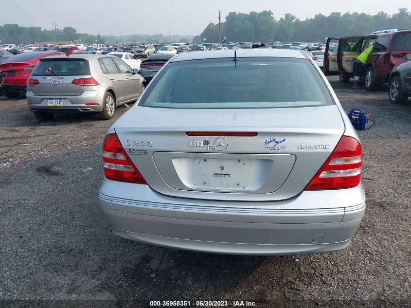 2006 Mercedes-Benz C 280 Luxury 4Matic VIN: WDBRF92H46F777427 Lot: 36958351