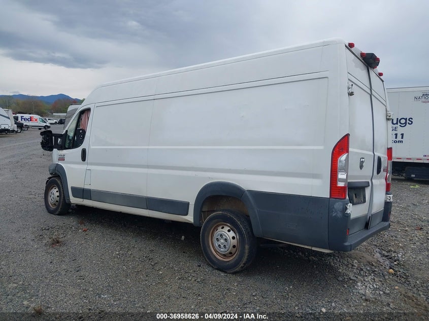 2017 Ram Promaster 3500 Cargo Van High Roof 159" Wb Ext VIN: 3C6URVJG0HE545688 Lot: 36958626
