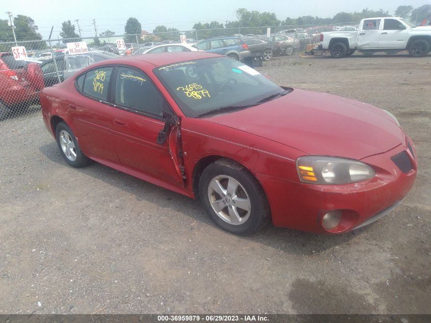 2008 Pontiac Grand Prix VIN: 2G2WP552581105229 Lot: 36959879