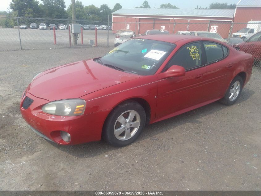 2008 Pontiac Grand Prix VIN: 2G2WP552581105229 Lot: 36959879