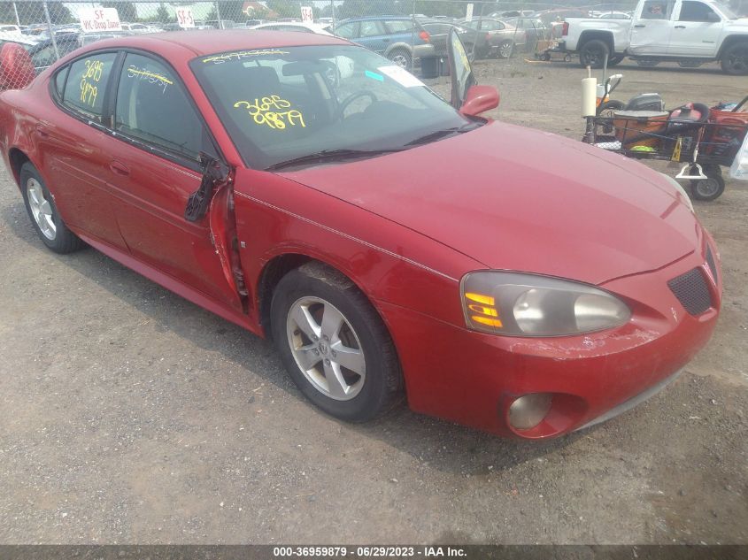 2008 Pontiac Grand Prix VIN: 2G2WP552581105229 Lot: 36959879