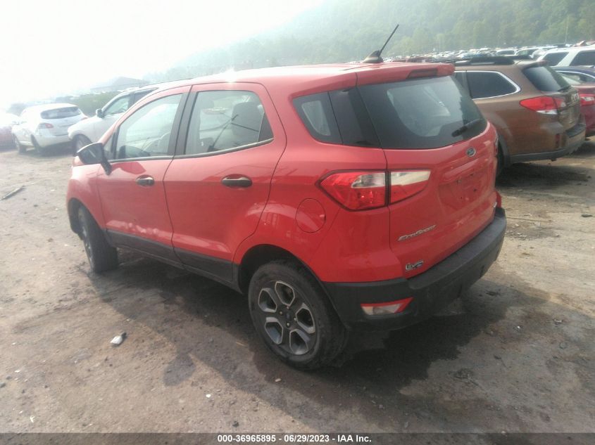 2021 Ford Ecosport S VIN: MAJ6S3FL0MC396108 Lot: 36965895