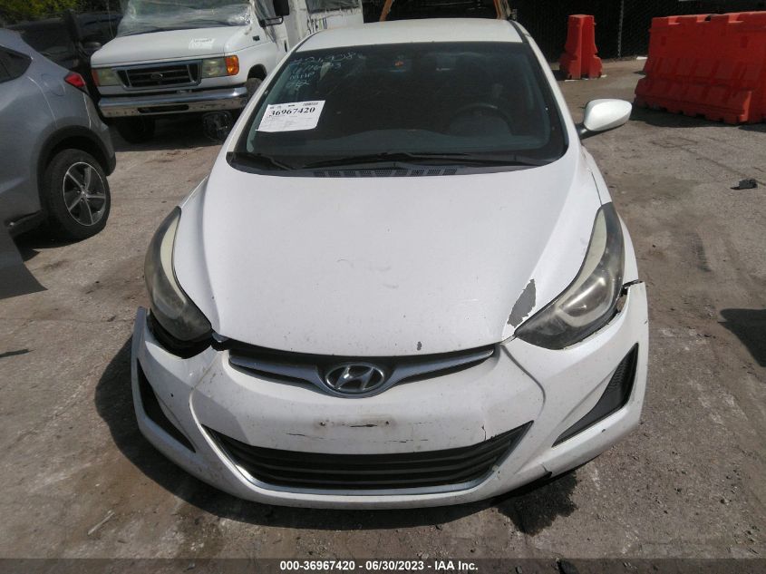 2016 Hyundai Elantra Se VIN: 5NPDH4AE4GH669204 Lot: 36967420