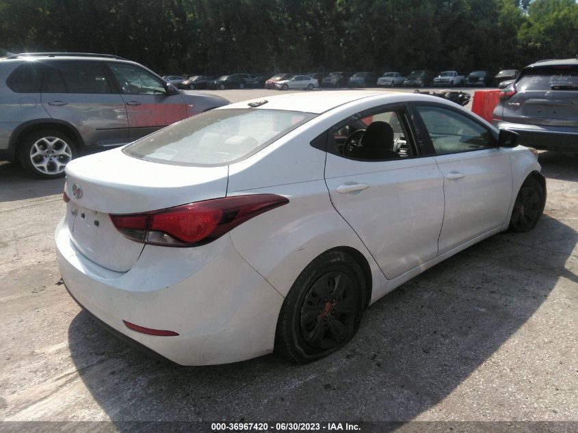 2016 Hyundai Elantra Se VIN: 5NPDH4AE4GH669204 Lot: 36967420