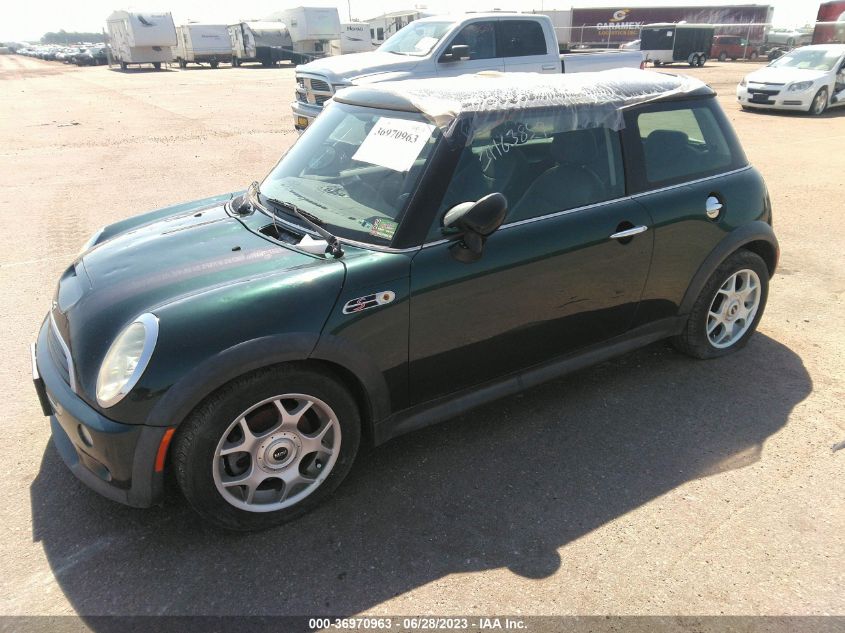 2004 Mini Cooper Hardtop S VIN: WMWRE33444TD75015 Lot: 36970963