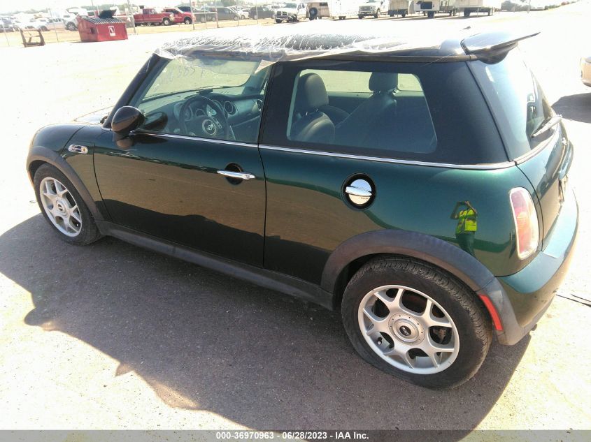 2004 Mini Cooper Hardtop S VIN: WMWRE33444TD75015 Lot: 36970963