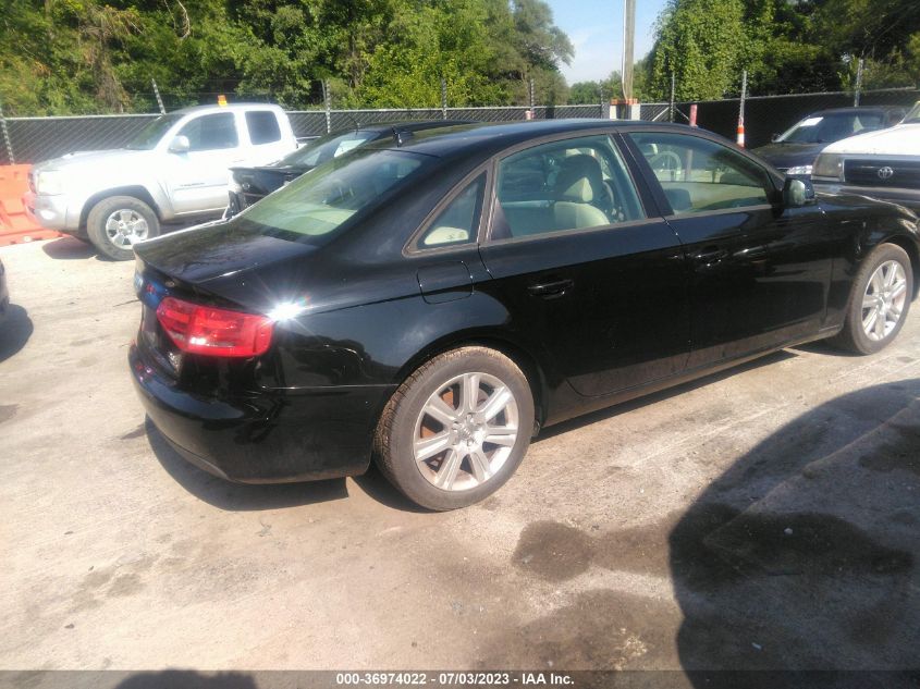 2010 Audi A4 2.0T Premium VIN: WAUBFAFL5AN019451 Lot: 36974022