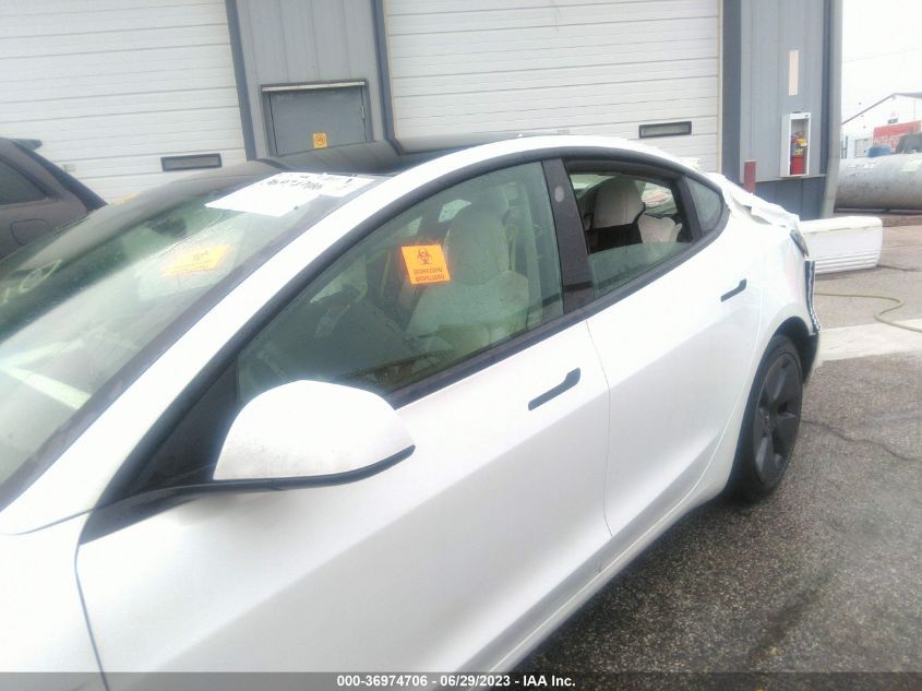 2022 Tesla Model 3 Long Range Dual Motor All-Wheel Drive VIN: 5YJ3E1EB9NF134836 Lot: 36974706