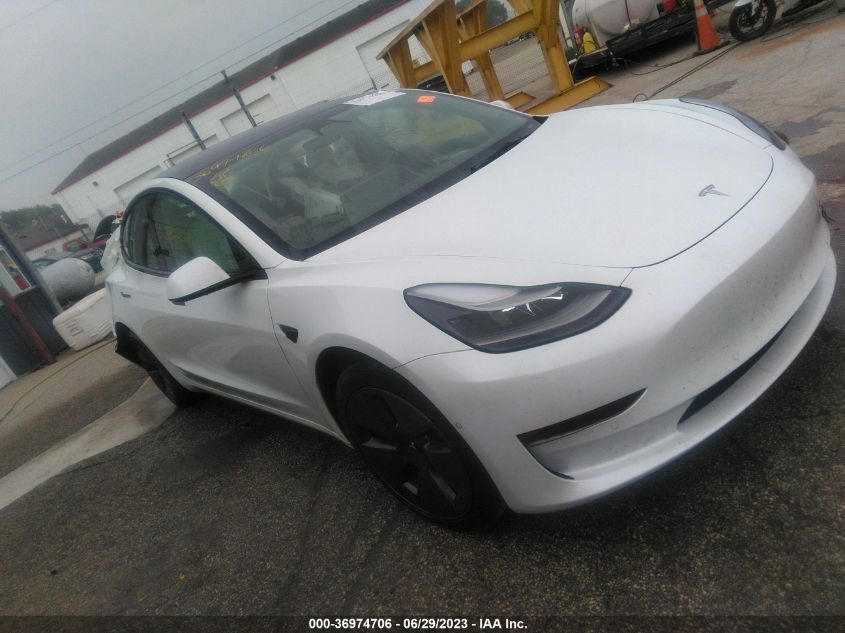 2022 Tesla Model 3 Long Range Dual Motor All-Wheel Drive VIN: 5YJ3E1EB9NF134836 Lot: 36974706