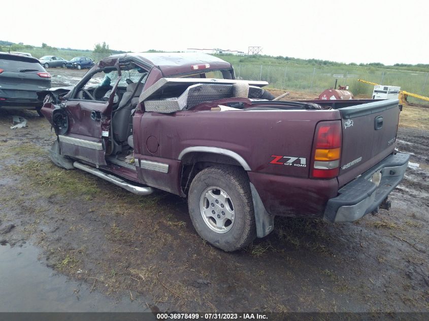 2002 Chevrolet Silverado 1500 Lt VIN: 2GCEK19T621201816 Lot: 36978499