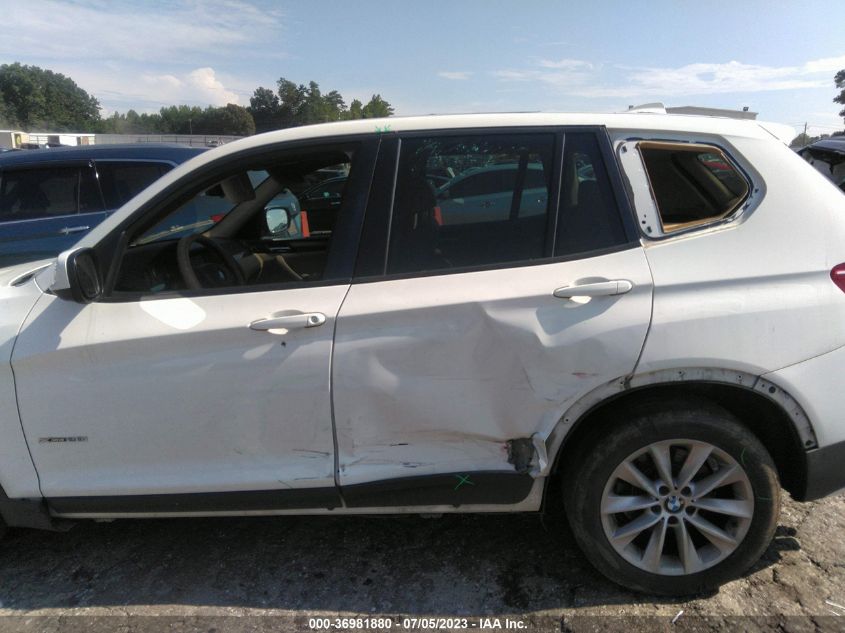 2013 BMW X3 xDrive28I VIN: 5UXWX9C5XD0A13976 Lot: 36981880