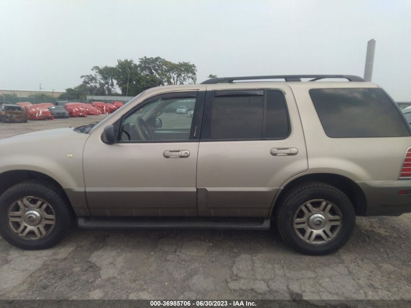 2004 Mercury Mountaineer W/4.6L VIN: 4M2ZU86W64UJ09044 Lot: 36985706