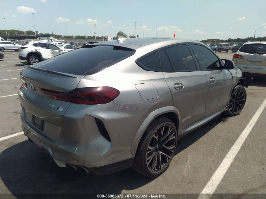 2021 BMW X6 M VIN: 5YMCY0C01M9E80644 Lot: 36986372