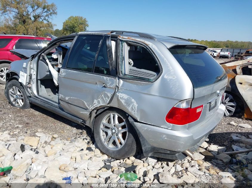 2005 BMW X5 3.0I VIN: 5UXFA13585LY09111 Lot: 36987158