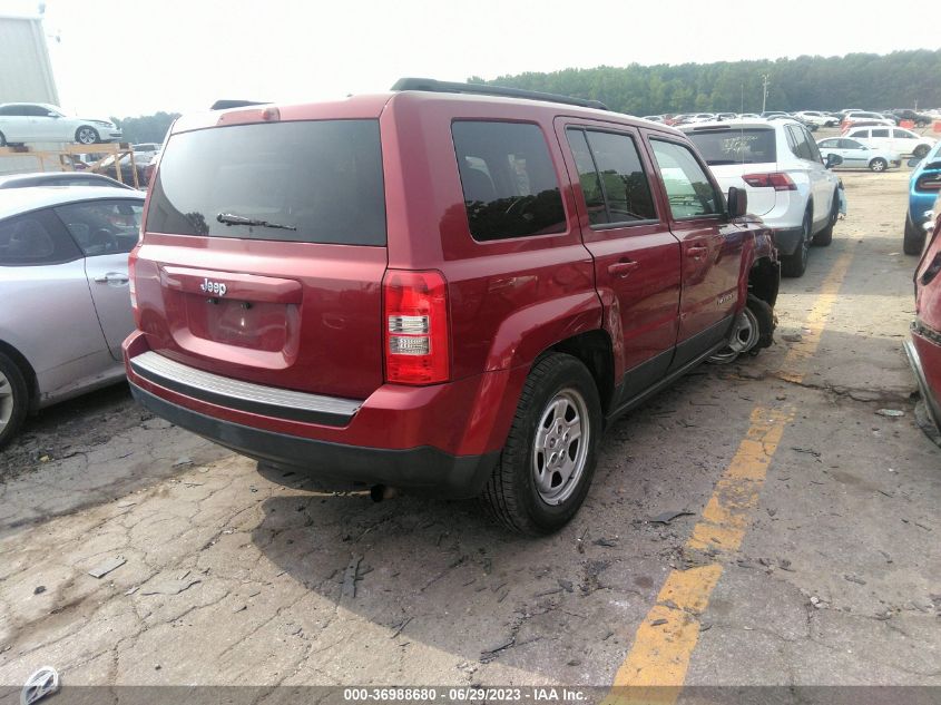 2014 Jeep Patriot Sport VIN: 1C4NJPBA1ED881583 Lot: 36988680