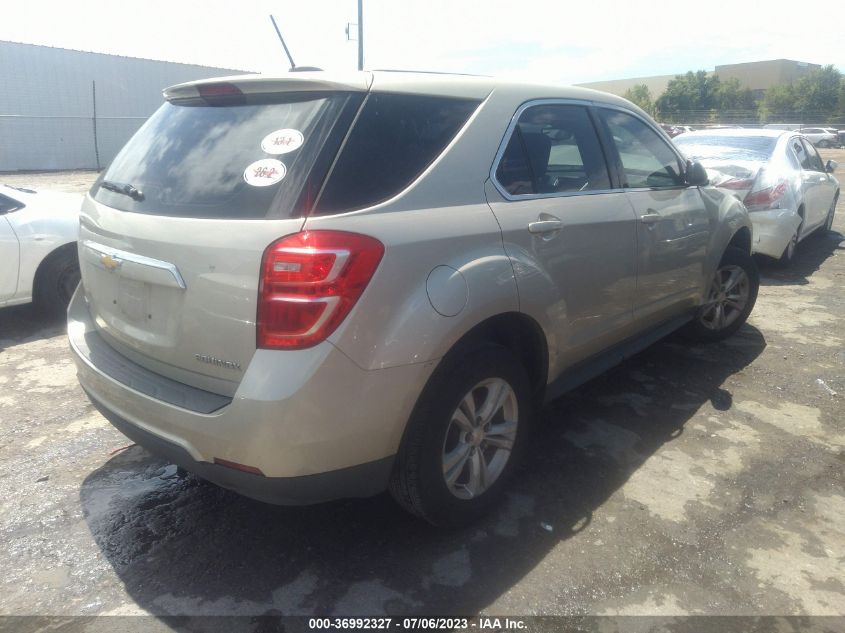 2016 Chevrolet Equinox Ls VIN: 2GNALBEK8G1152423 Lot: 36992327