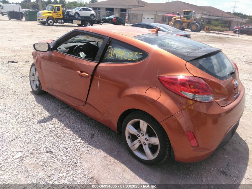 2012 Hyundai Veloster Base W/Black VIN: KMHTC6AD7CU030176 Lot: 36994035