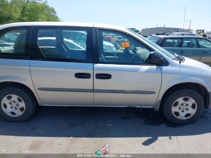 2001 Dodge Caravan Se VIN: 1B4GP25B71B109686 Lot: 37001758