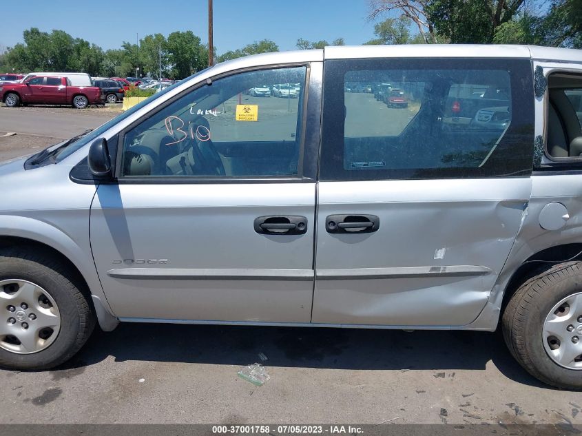 2001 Dodge Caravan Se VIN: 1B4GP25B71B109686 Lot: 37001758