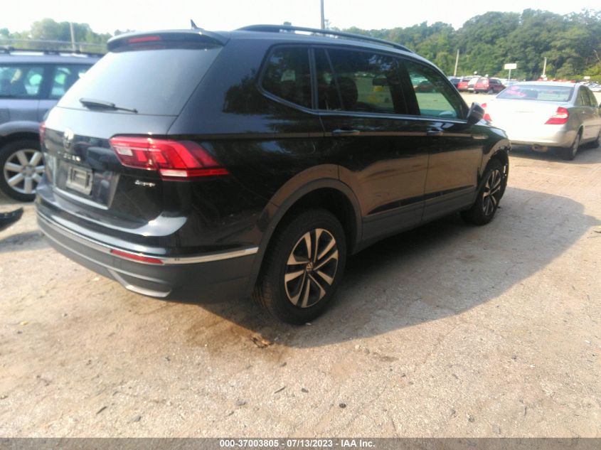 2022 Volkswagen Tiguan 2.0T S VIN: 3VV0B7AX7NM108555 Lot: 37003805