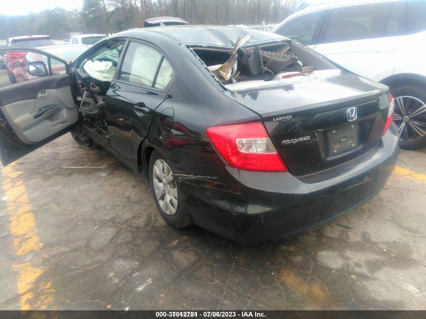 2012 Honda Civic Lx VIN: 19XFB2F52CE359669 Lot: 37012751