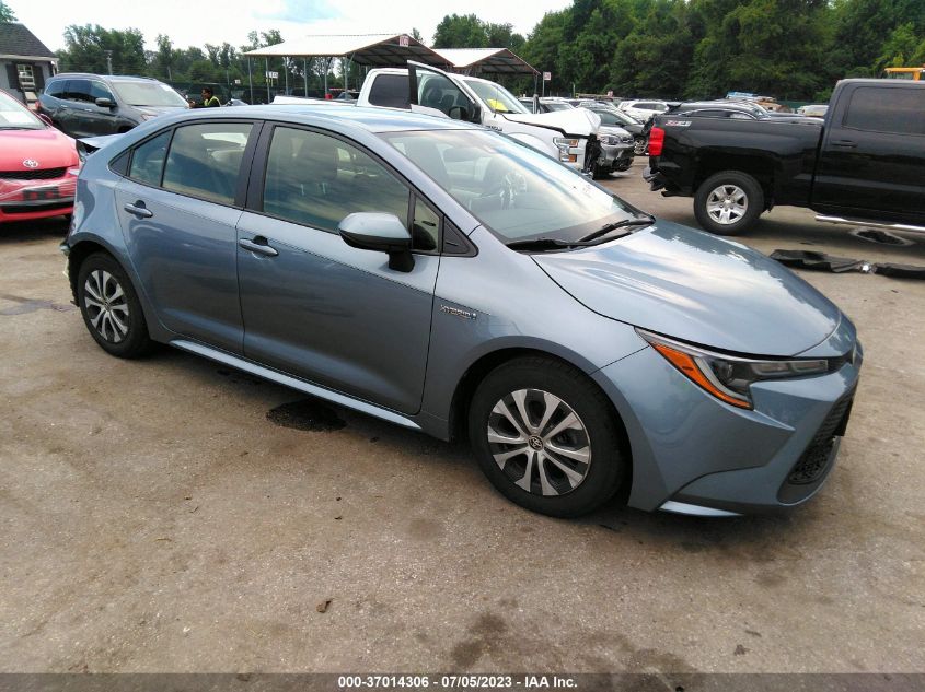 2021 Toyota Corolla Hybrid Le VIN: JTDEAMDE0MJ009992 Lot: 37014306