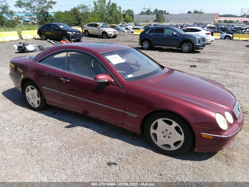 2002 Mercedes-Benz Cl-Class Base (A5) VIN: WDBPJ78J02A023341 Lot: 37016066