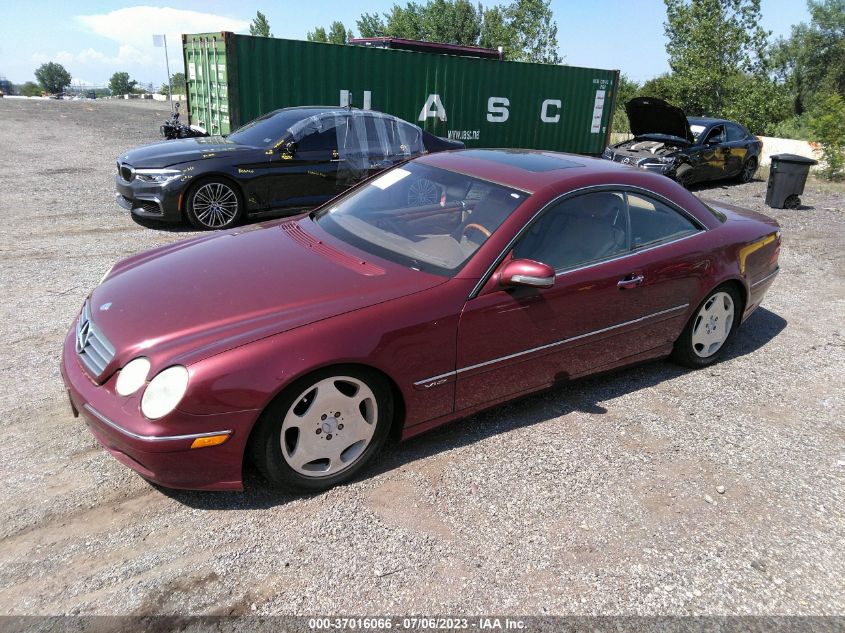 2002 Mercedes-Benz Cl-Class Base (A5) VIN: WDBPJ78J02A023341 Lot: 37016066