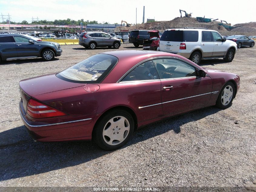 2002 Mercedes-Benz Cl-Class Base (A5) VIN: WDBPJ78J02A023341 Lot: 37016066