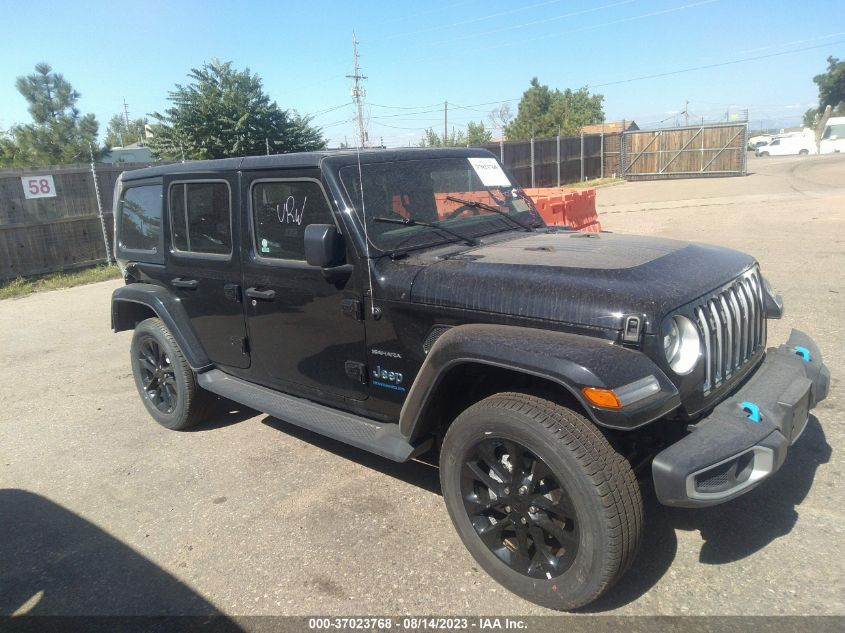 2023 Jeep Wrangler 4Xe Sahara 4X4 VIN: 1C4JJXP66PW627071 Lot: 37023768