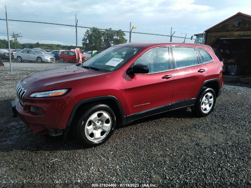 2016 Jeep Cherokee Sport VIN: 1C4PJLAB4GW146356 Lot: 37024460