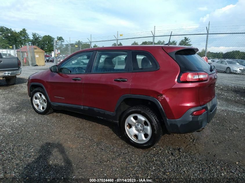 2016 Jeep Cherokee Sport VIN: 1C4PJLAB4GW146356 Lot: 37024460