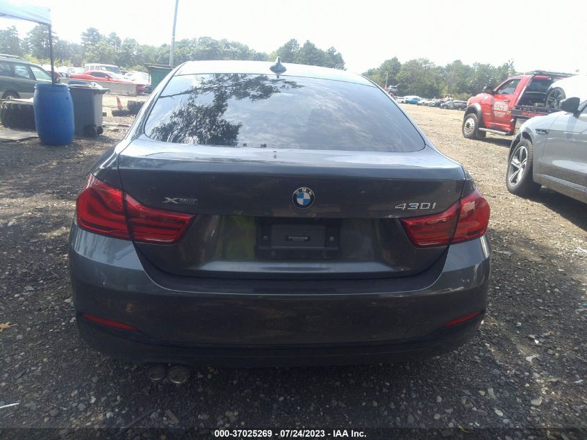 2019 BMW 430I Gran Coupe xDrive VIN: WBA4J3C57KBL06883 Lot: 37025269