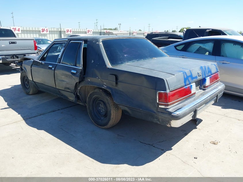 1988 Mercury Grand Marquis Ls VIN: 2MEBM75F0JX654002 Lot: 37026011