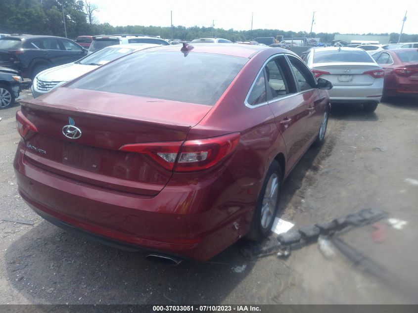 2016 Hyundai Sonata 2.4L Se VIN: 5NPE24AF8GH342707 Lot: 37997662