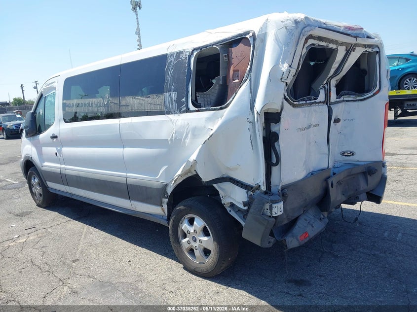 Vin: 1fbzx2ym5hka52850, lot: 37512030, ford transit-350 xlt 20173