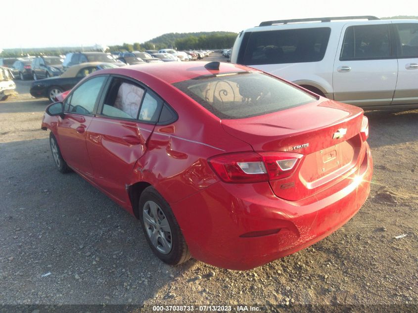 2017 Chevrolet Cruze Ls Manual VIN: 1G1BB5SM5H7258994 Lot: 37038733