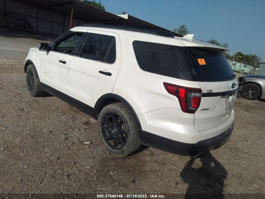 2017 Ford Explorer Sport VIN: 1FM5K8GT7HGB70160 Lot: 37040146